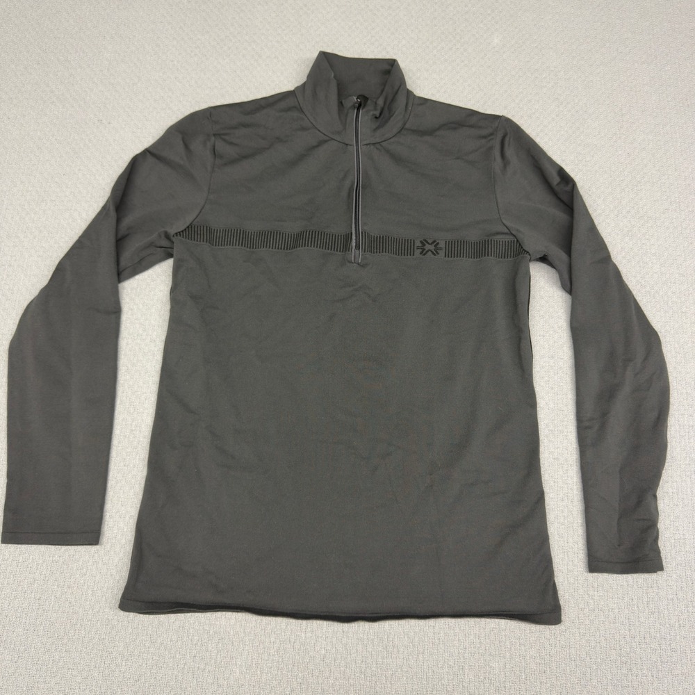 Newland 1/4 Zip Pullover Womens Large Gray DHTech Ski Base Layer Outdoor